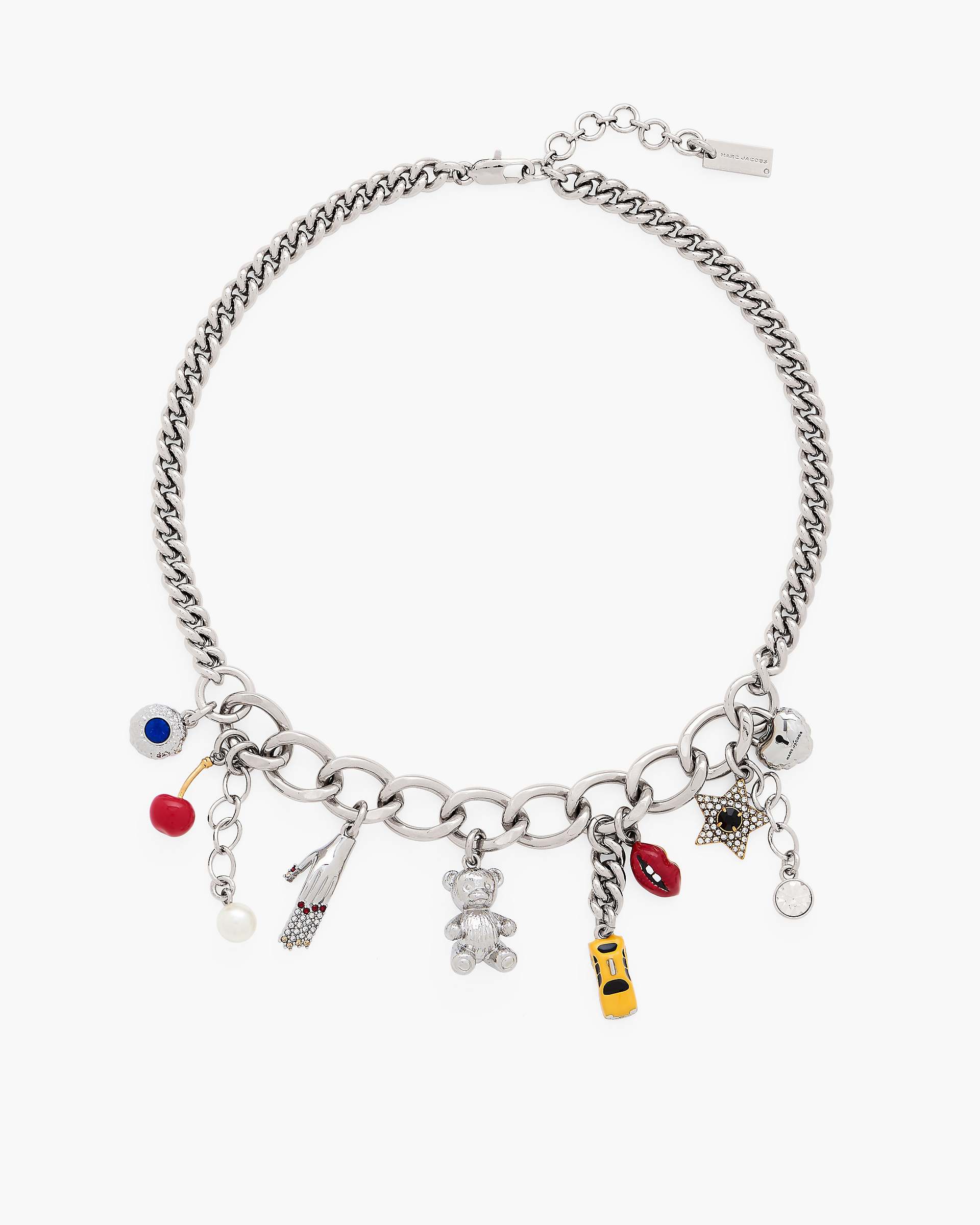 Marc Jacobs Marc Jacobs The Trinket Charm Necklace Silver/Multi Silver/multi