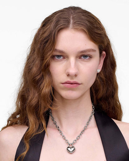 Marc Jacobs Marc Jacobs The Heart Balloon Necklace Light Antique Silver Light Antique Silver