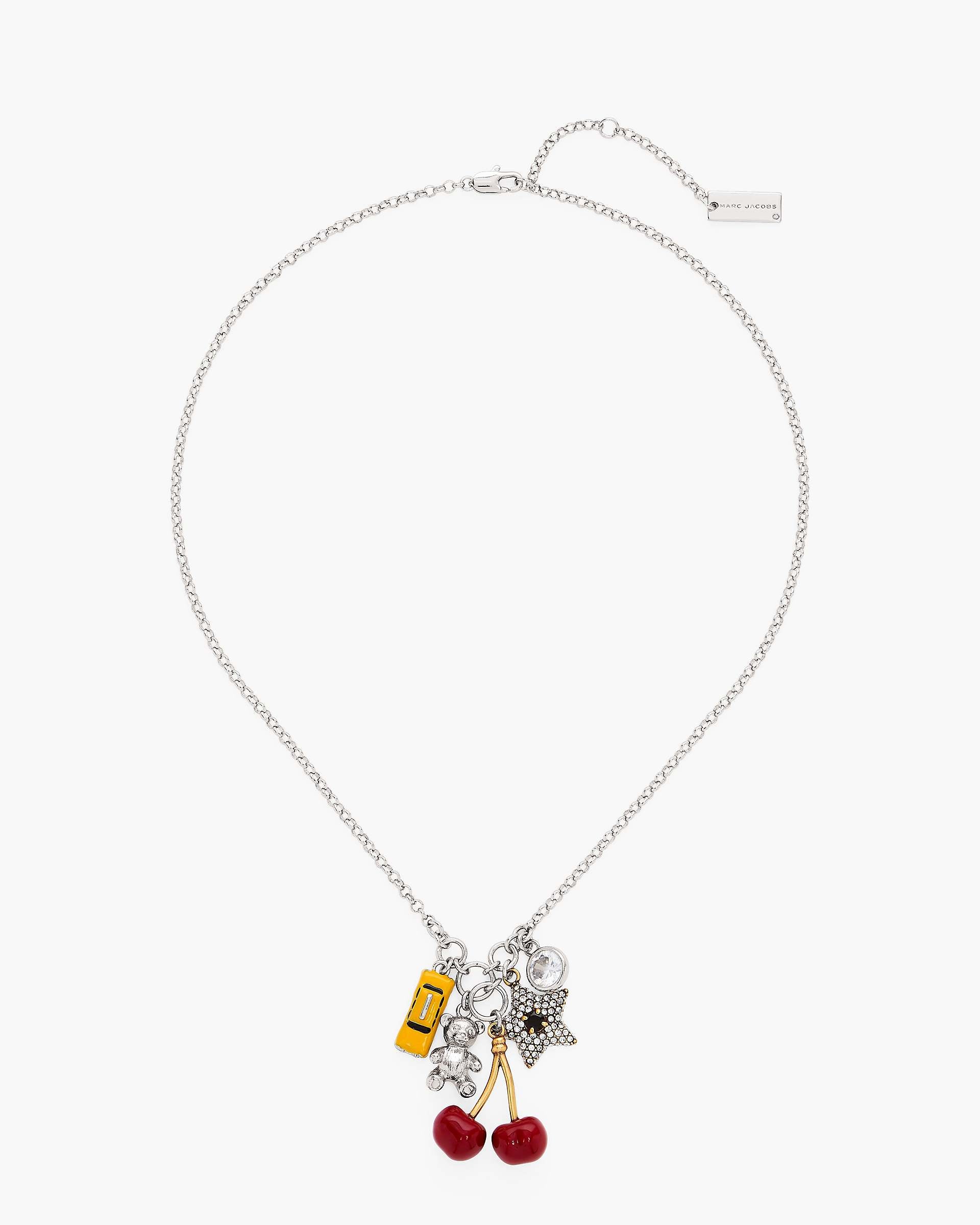Marc Jacobs Marc Jacobs The Trinket Cluster Necklace Silver/Multi Silver/multi