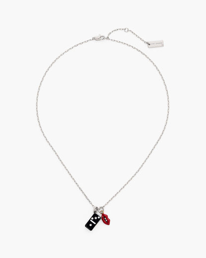 Marc Jacobs Marc Jacobs The Trinket Pendant Necklace Silver/Multi Silver/multi