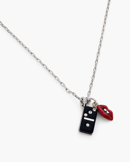 Marc Jacobs Marc Jacobs The Trinket Pendant Necklace Silver/Multi Silver/multi