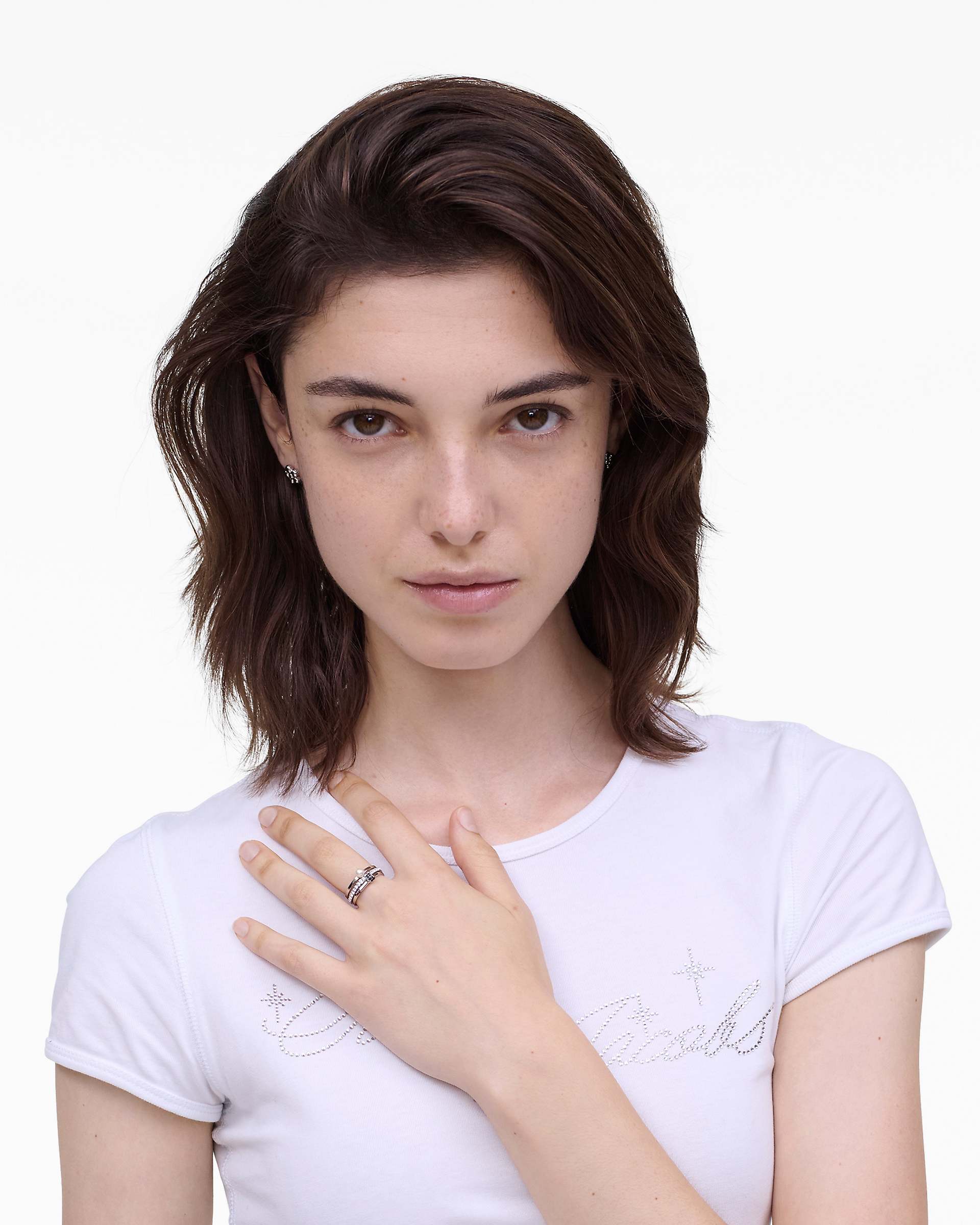 Marc Jacobs Marc Jacobs The Rouge Ring Set Silver/Multi Silver/multi