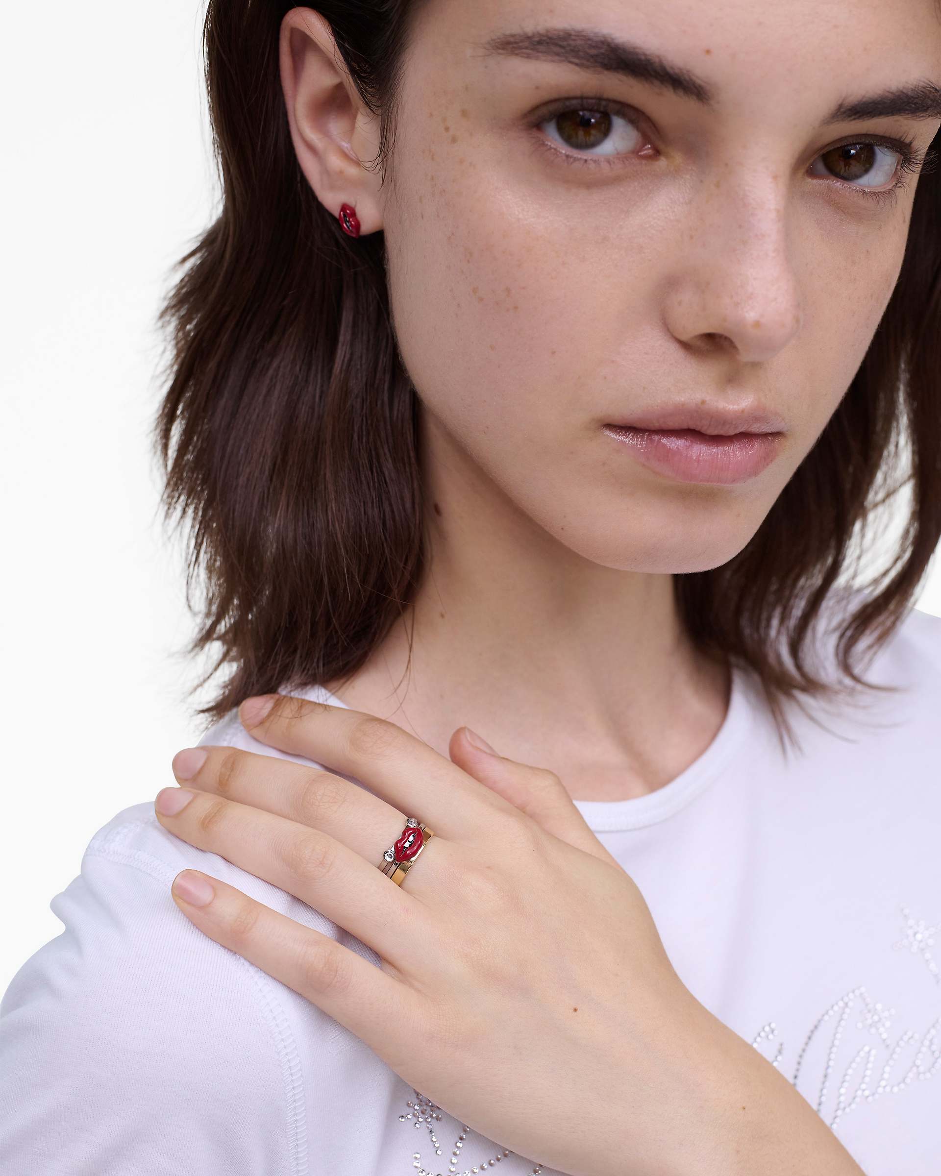 Marc Jacobs Marc Jacobs The Lips Ring Set Gold/Silver Gold/silver