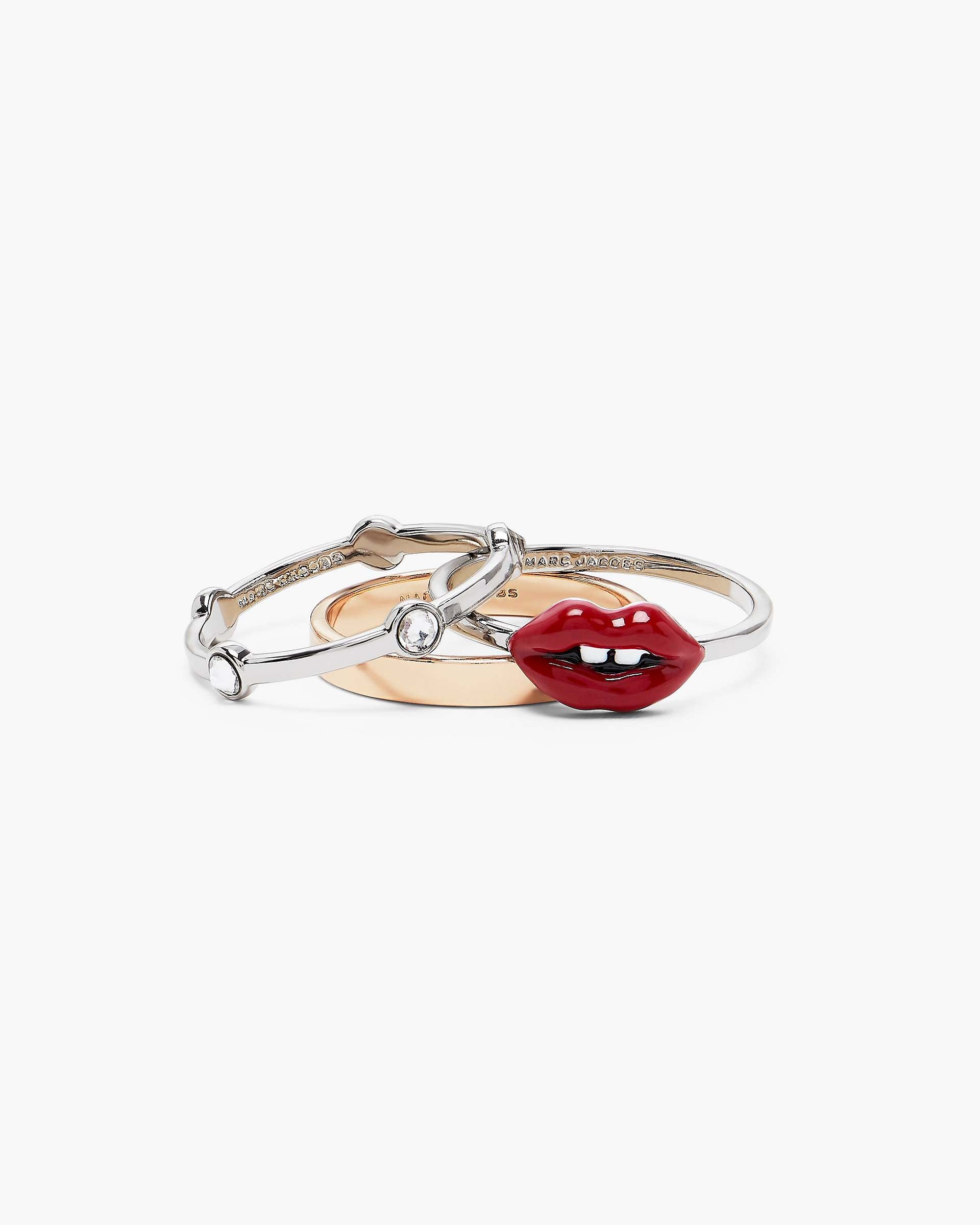 Marc Jacobs Marc Jacobs The Lips Ring Set Gold/Silver Gold/silver