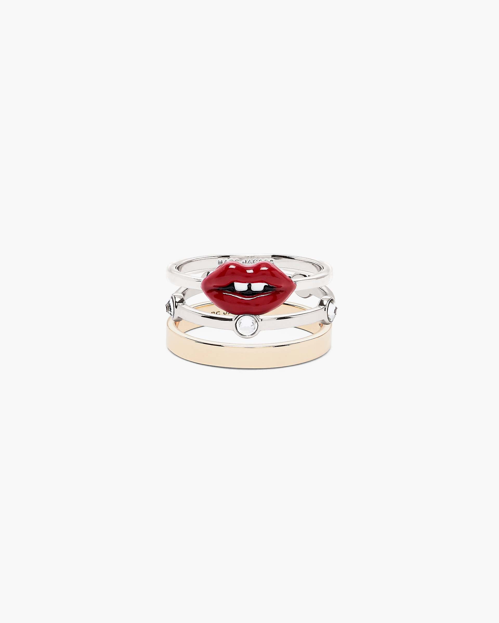 Marc Jacobs Marc Jacobs The Lips Ring Set Gold/Silver Gold/silver