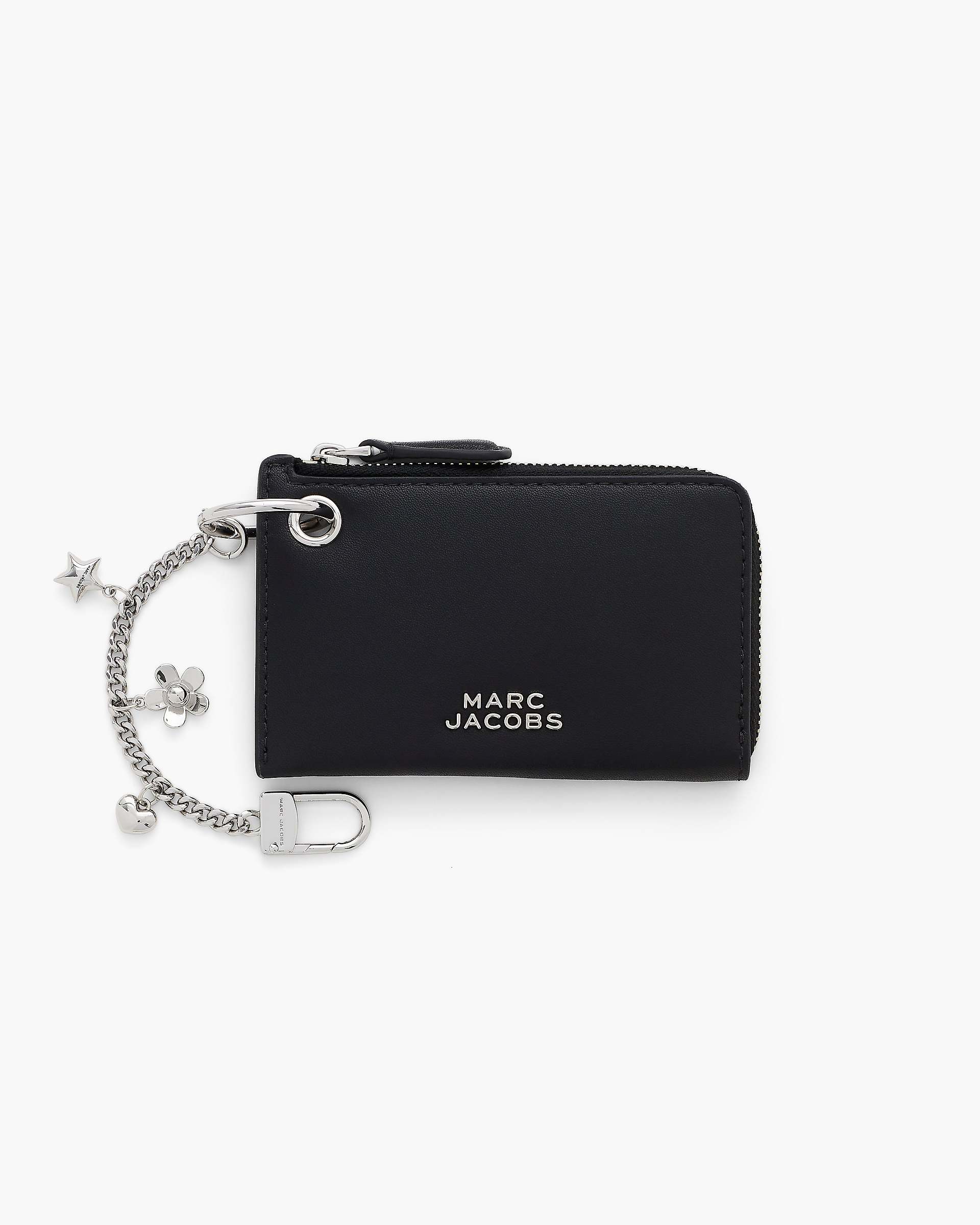 Marc Jacobs Marc Jacobs The Everyday Top Zip Charm Wallet Black Black