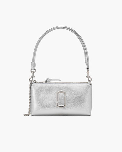 Marc Jacobs Marc Jacobs The Metallic Snapshot Convertible Shoulder Bag Silver Silver