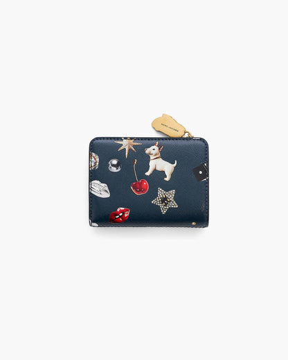 Marc Jacobs Marc Jacobs The Trinket Utility Snapshot Mini Compact Wallet Navy Multi Navy Multi