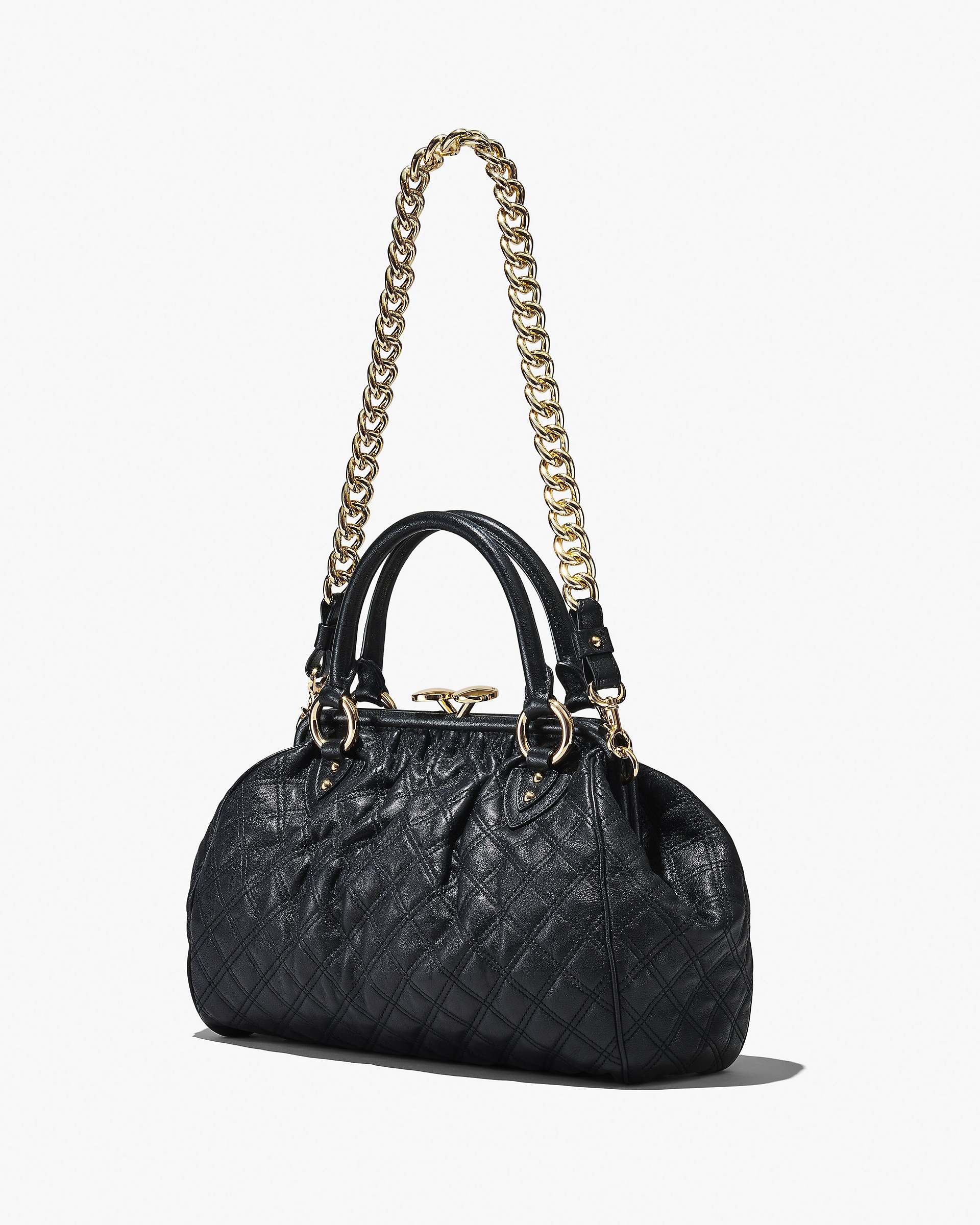 Marc Jacobs Marc Jacobs Re-Edition Quilted Leather Stam Bag Black Black