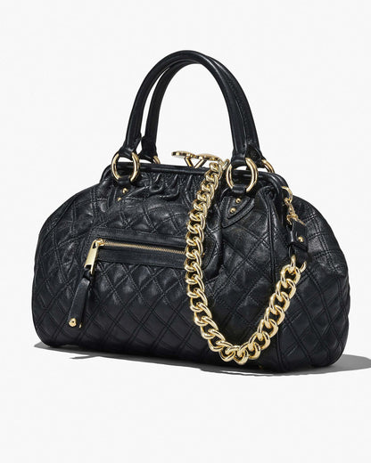Marc Jacobs Marc Jacobs Re-Edition Quilted Leather Stam Bag Black Black
