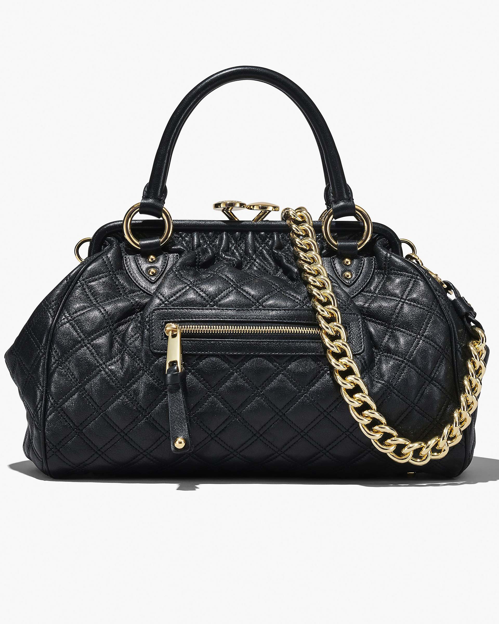 Marc Jacobs Marc Jacobs Re-Edition Quilted Leather Stam Bag Black Black