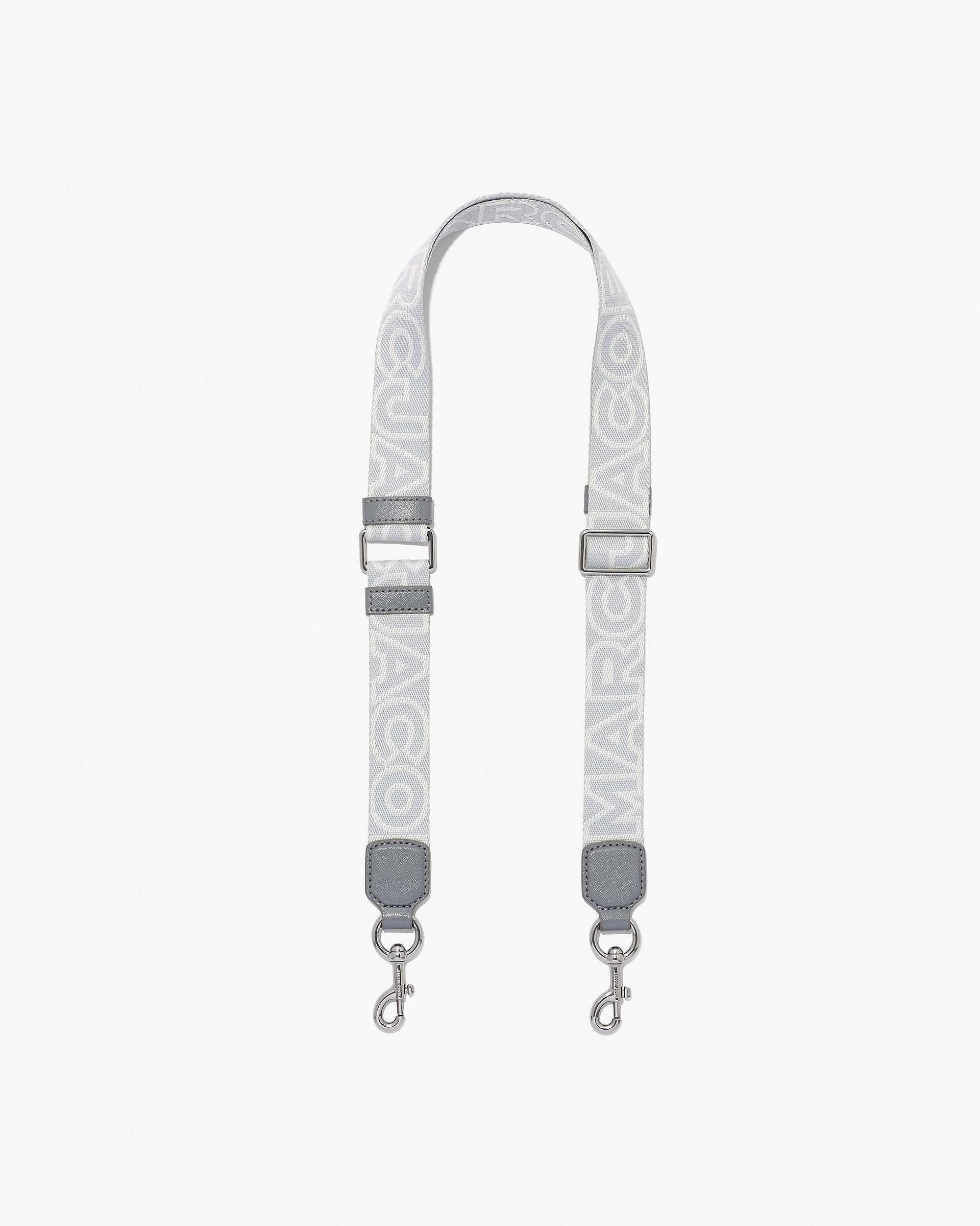 Marc Jacobs Marc Jacobs The Thin Outline Logo Webbing Strap Wolf Grey Multi Wolf Grey Multi