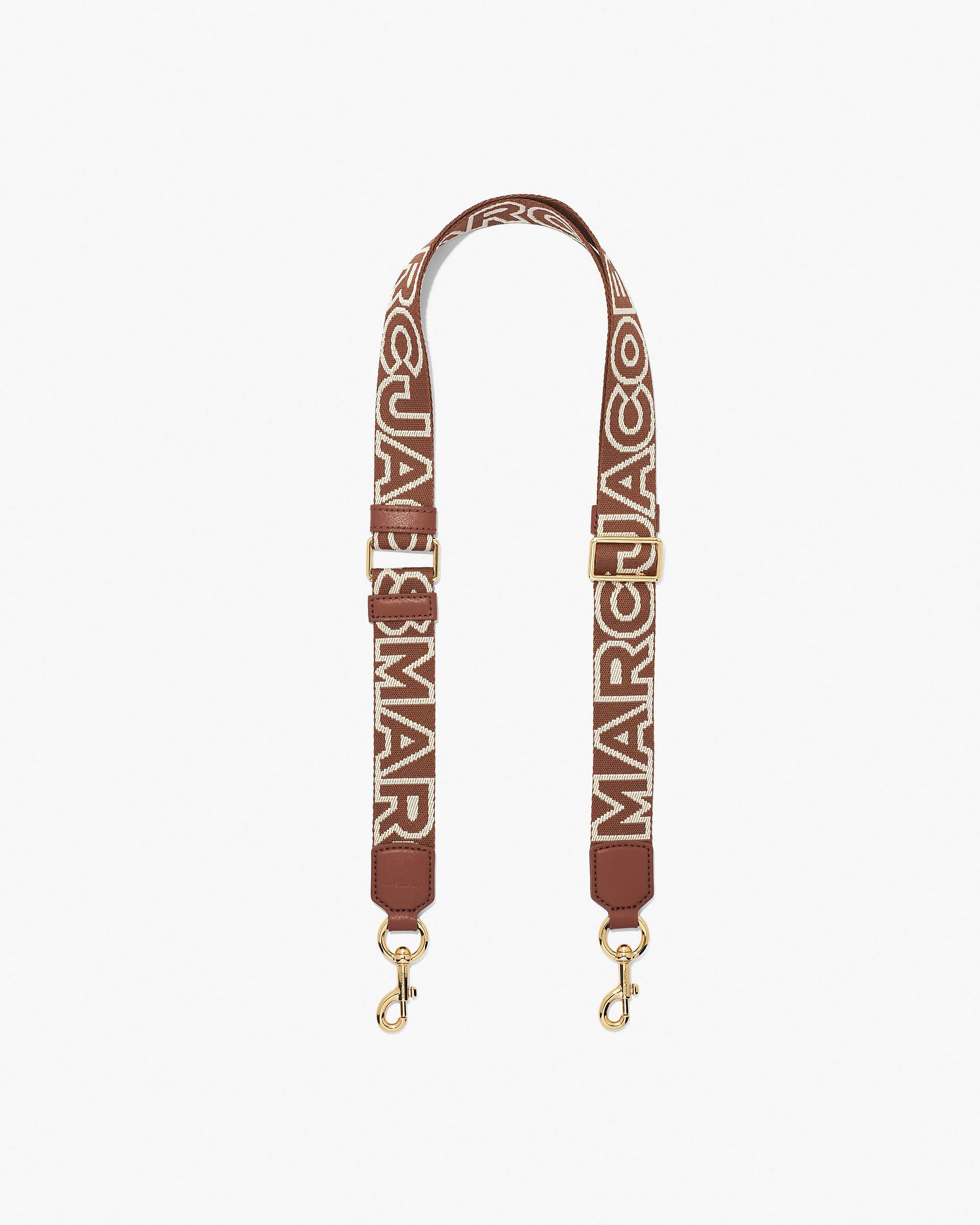 Marc Jacobs Marc Jacobs The Thin Outline Logo Webbing Strap Argan Oil Multi Argan Oil Multi