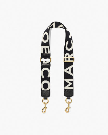 Marc Jacobs Marc Jacobs The Logo Webbing Strap Black/White Black/white