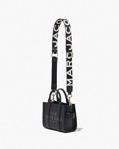 Marc Jacobs Marc Jacobs The Thin Logo Webbing Strap Black/White Black/white