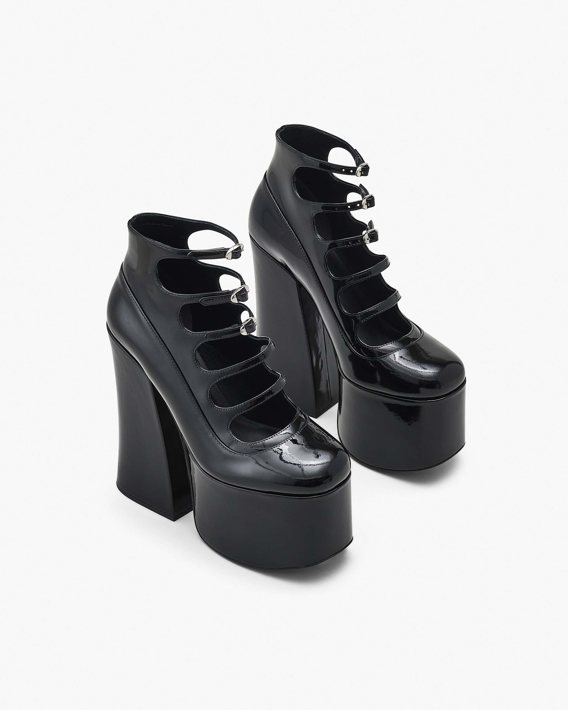 Marc Jacobs Marc Jacobs The Patent Leather Kiki Ankle Boot Black Black