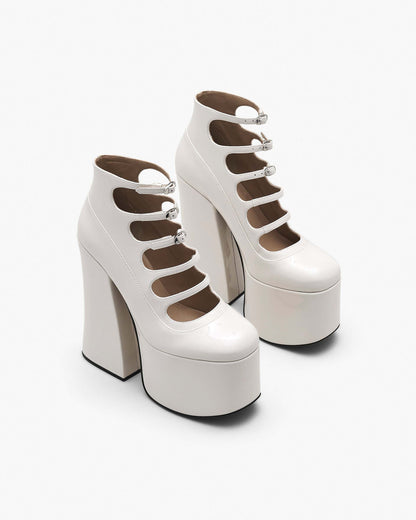 Marc Jacobs Marc Jacobs The Patent Leather Kiki Ankle Boot White White