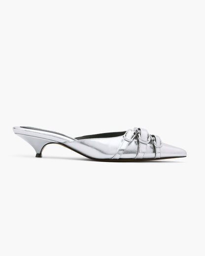 Marc Jacobs Marc Jacobs The Emma Kitten Heel Silver Silver