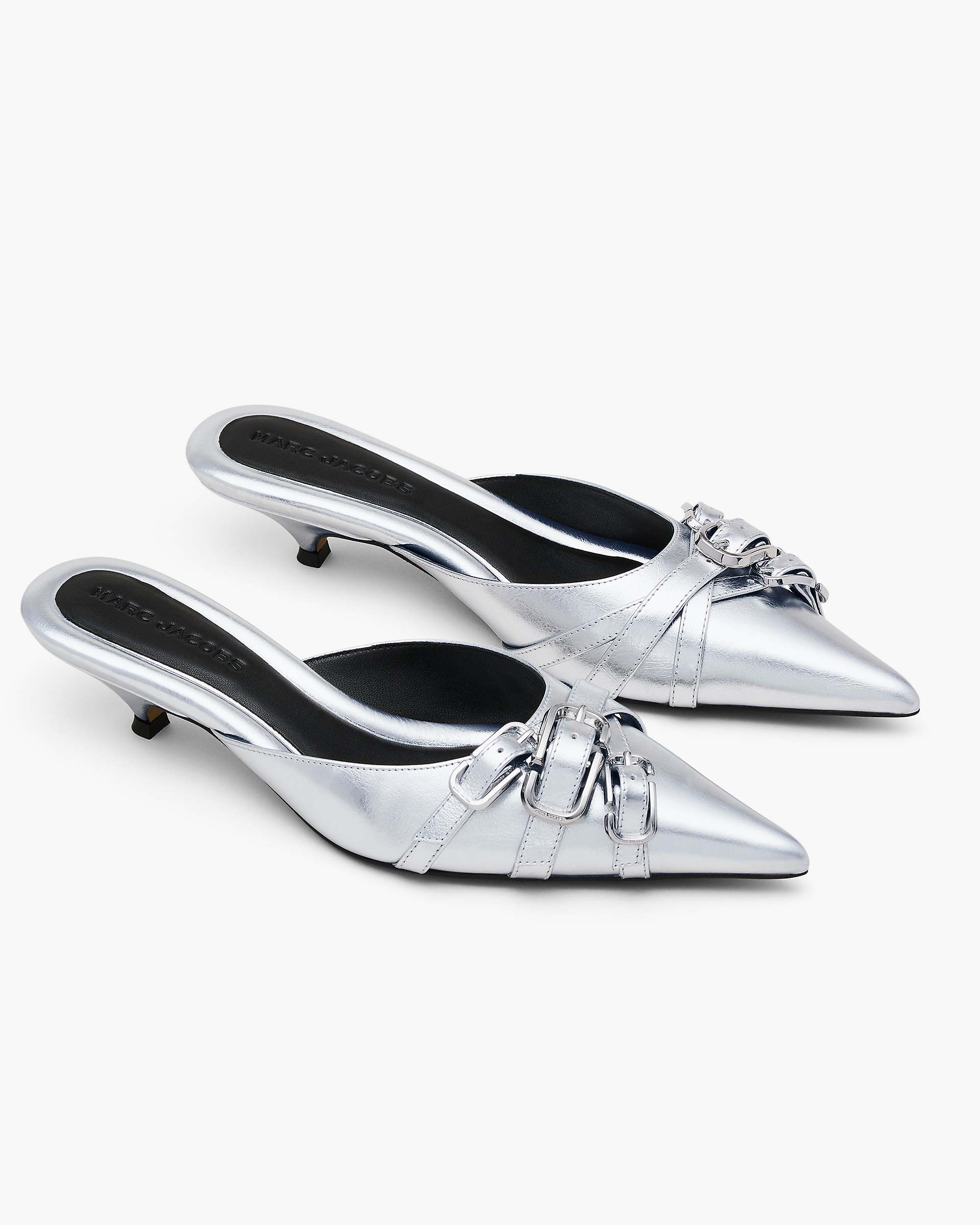 Marc Jacobs Marc Jacobs The Emma Kitten Heel Silver Silver