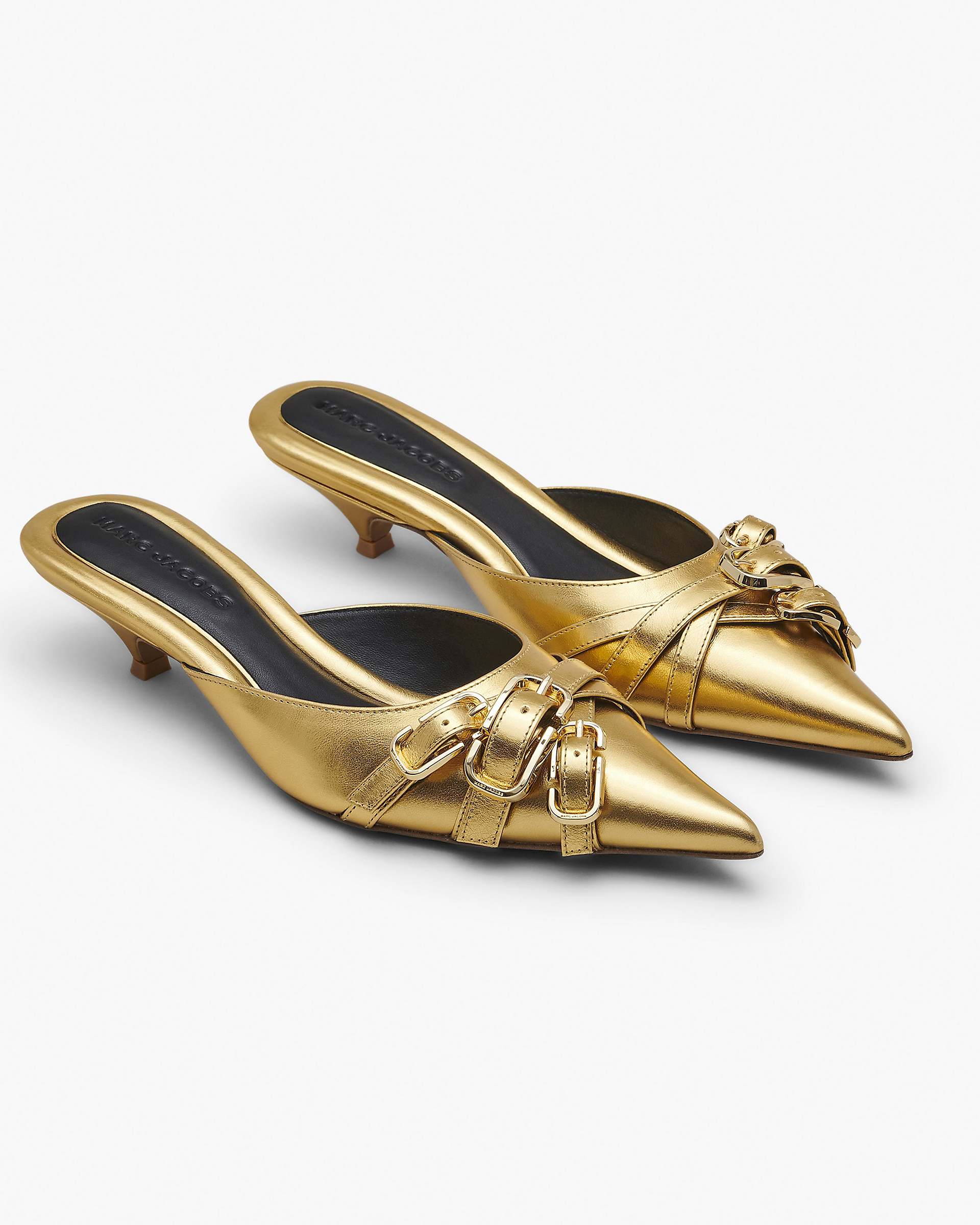 Marc Jacobs Marc Jacobs The Emma Kitten Heel Shiny Gold Shiny Gold
