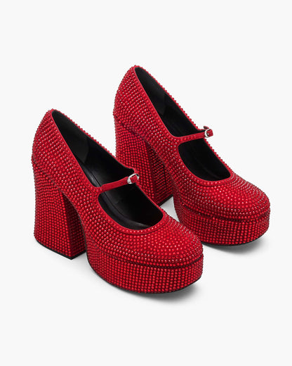 Marc Jacobs Marc Jacobs The Kiki Platform Mary Jane Siren Crystal Siren Crystal
