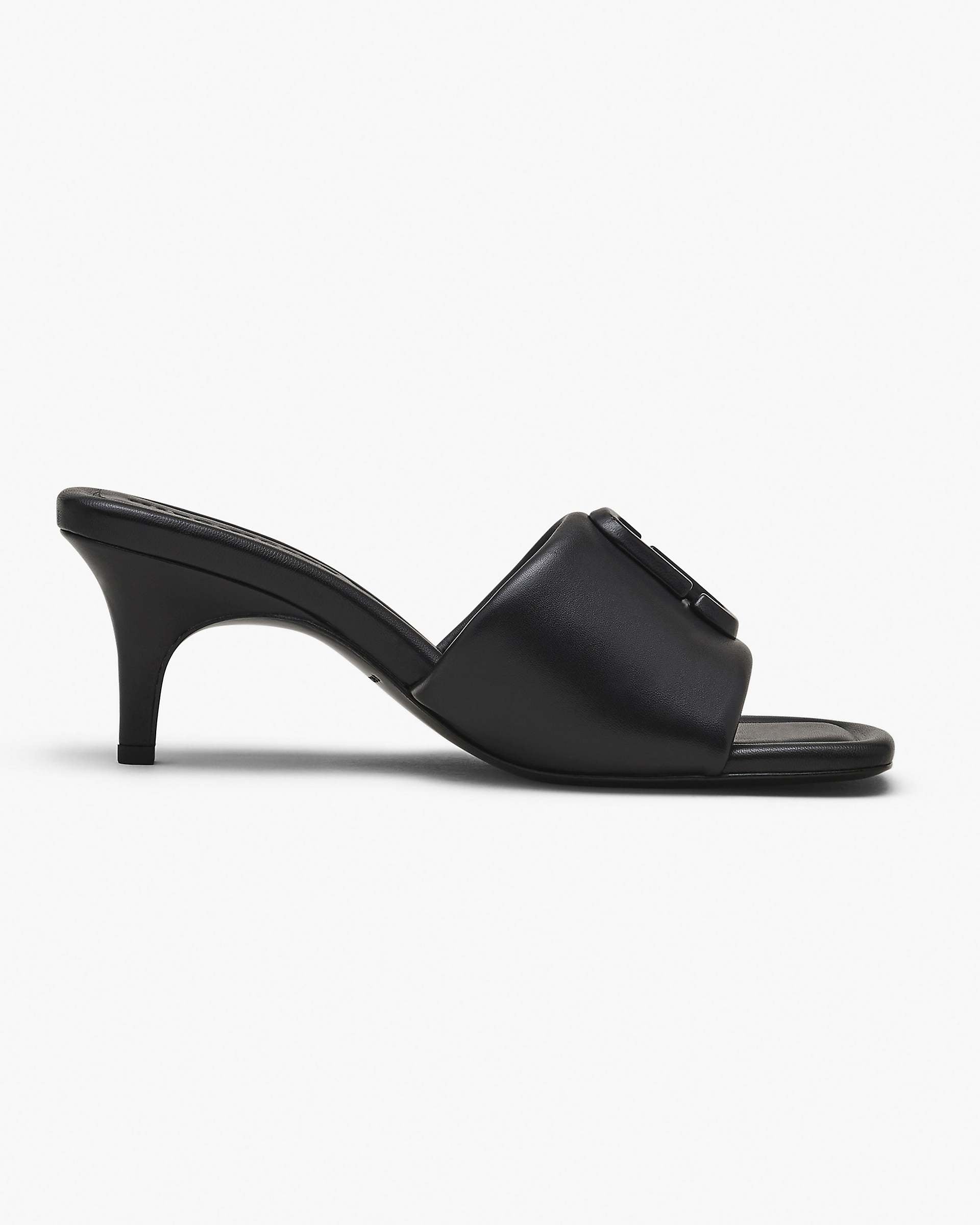 Marc Jacobs Marc Jacobs The Leather J Marc Heeled Sandal Black Black