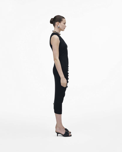 Marc Jacobs Marc Jacobs The Leather J Marc Heeled Sandal Black Black