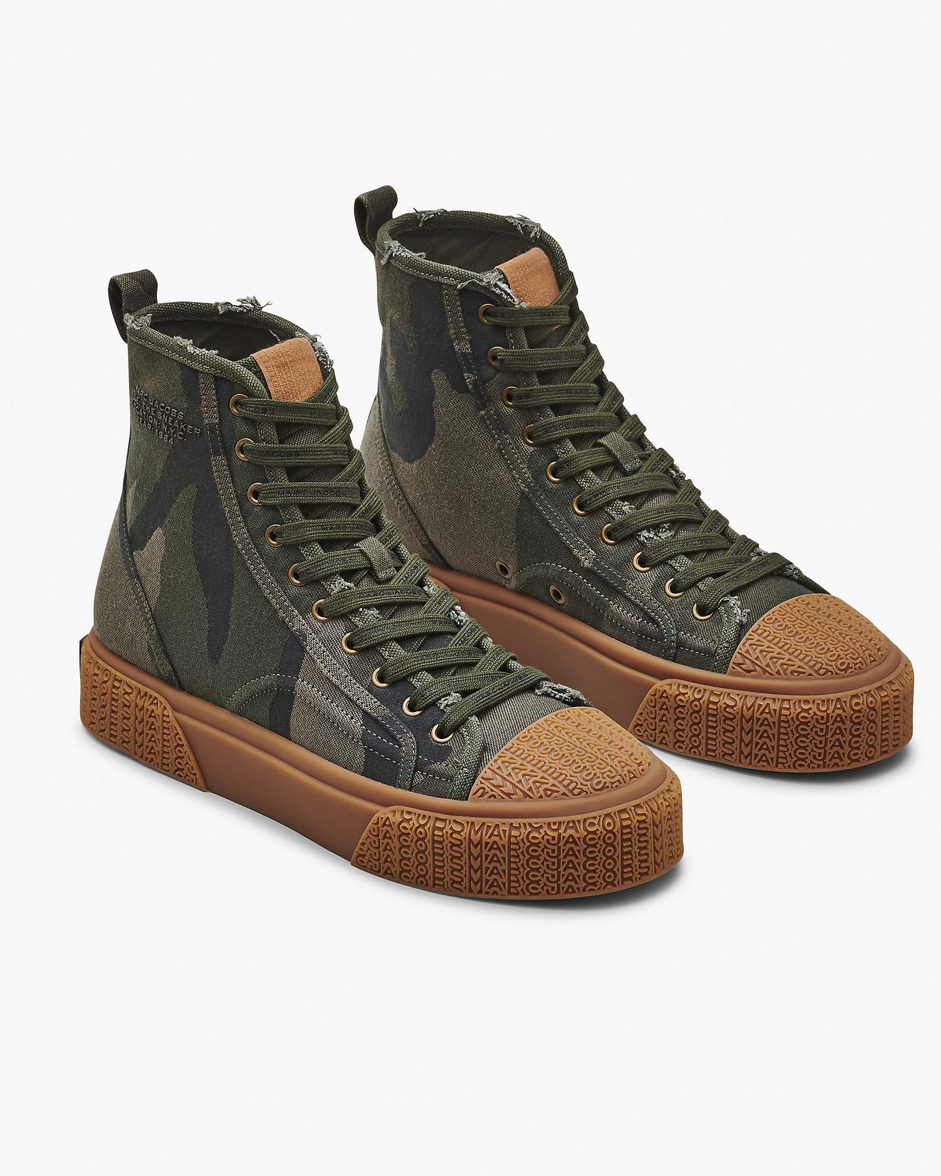 Marc Jacobs Marc Jacobs The Camo Jacquard High Top Sneaker Camo Multi Camo Multi