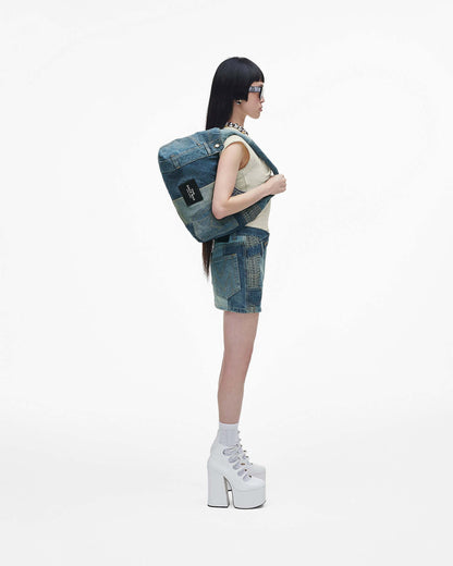 Marc Jacobs Marc Jacobs The Deconstructed Denim Sack Bag Indigo Multi Indigo Multi