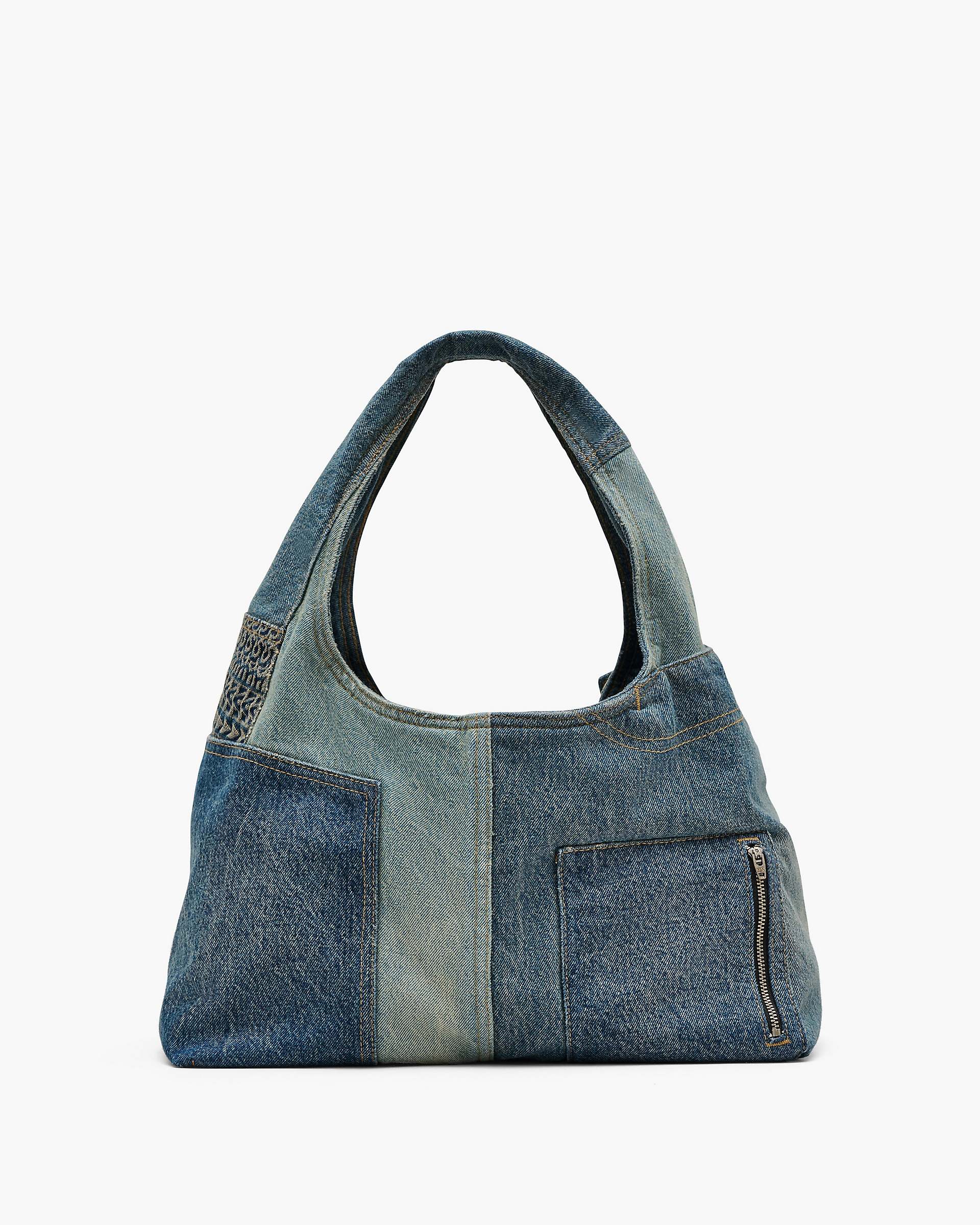 Marc Jacobs Marc Jacobs The Deconstructed Denim Sack Bag Indigo Multi Indigo Multi