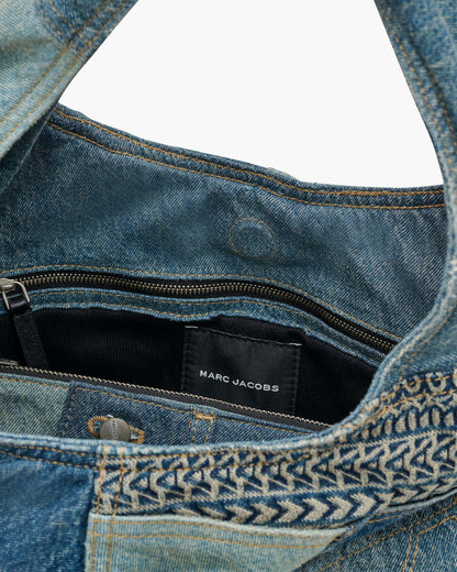 Marc Jacobs Marc Jacobs The Deconstructed Denim Sack Bag Indigo Multi Indigo Multi