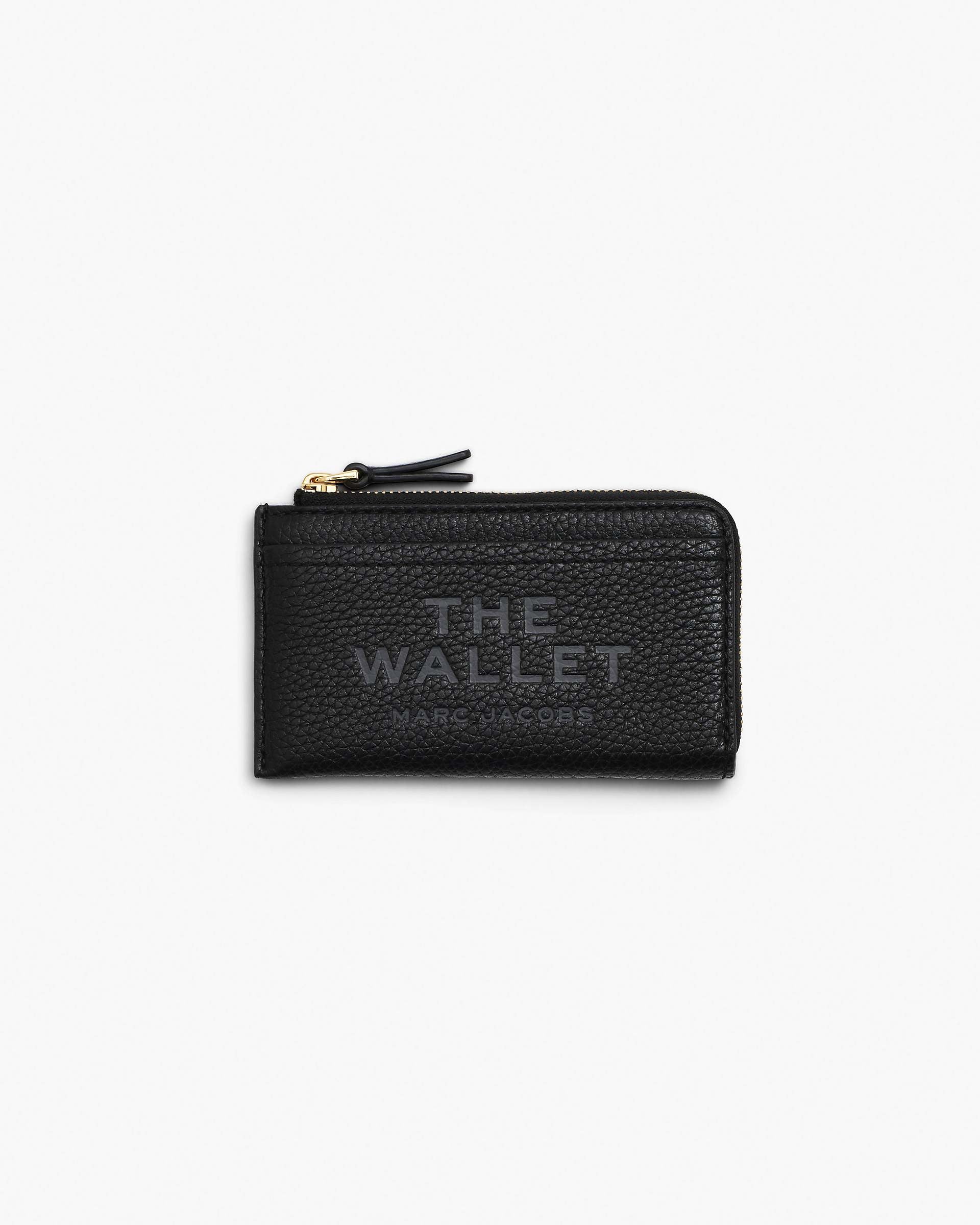 Marc Jacobs Marc Jacobs The Leather Top Zip Multi Wallet Black Black