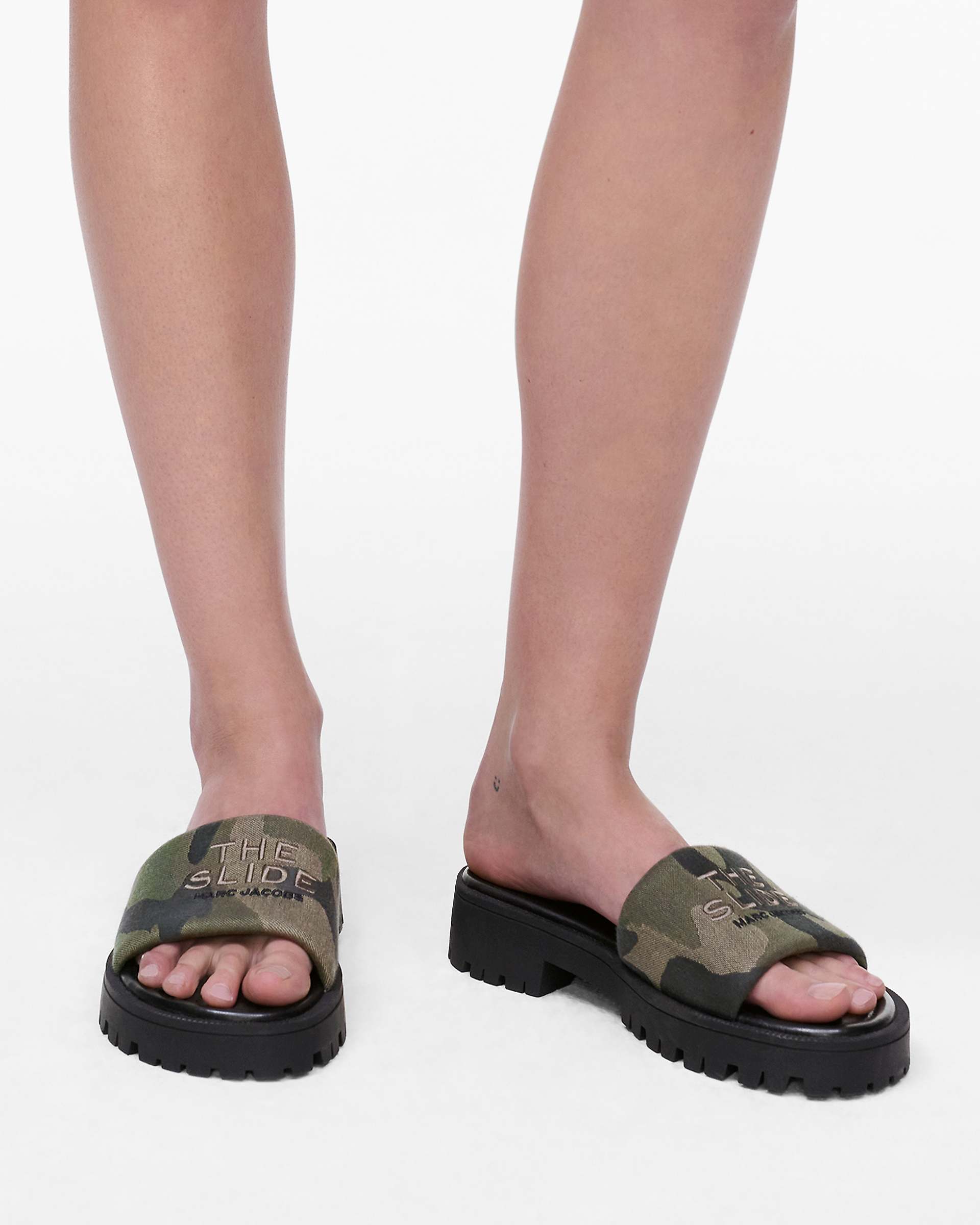 Marc Jacobs Marc Jacobs The Camo Jacquard Lug Sole Slide Camo Multi Camo Multi