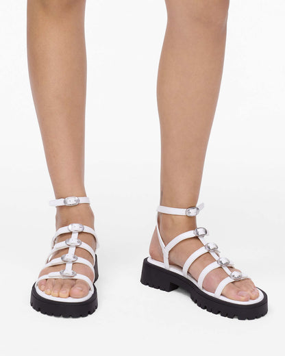 Marc Jacobs Marc Jacobs The Kiki Gladiator Sandal Bright White Bright White