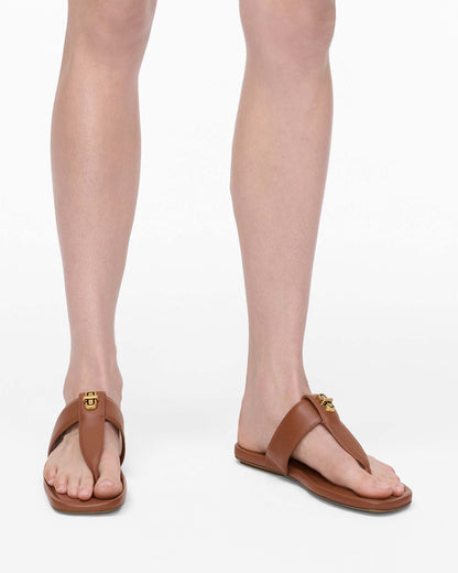 Marc Jacobs Marc Jacobs The Dual T-Strap Sandal Brandy Brandy