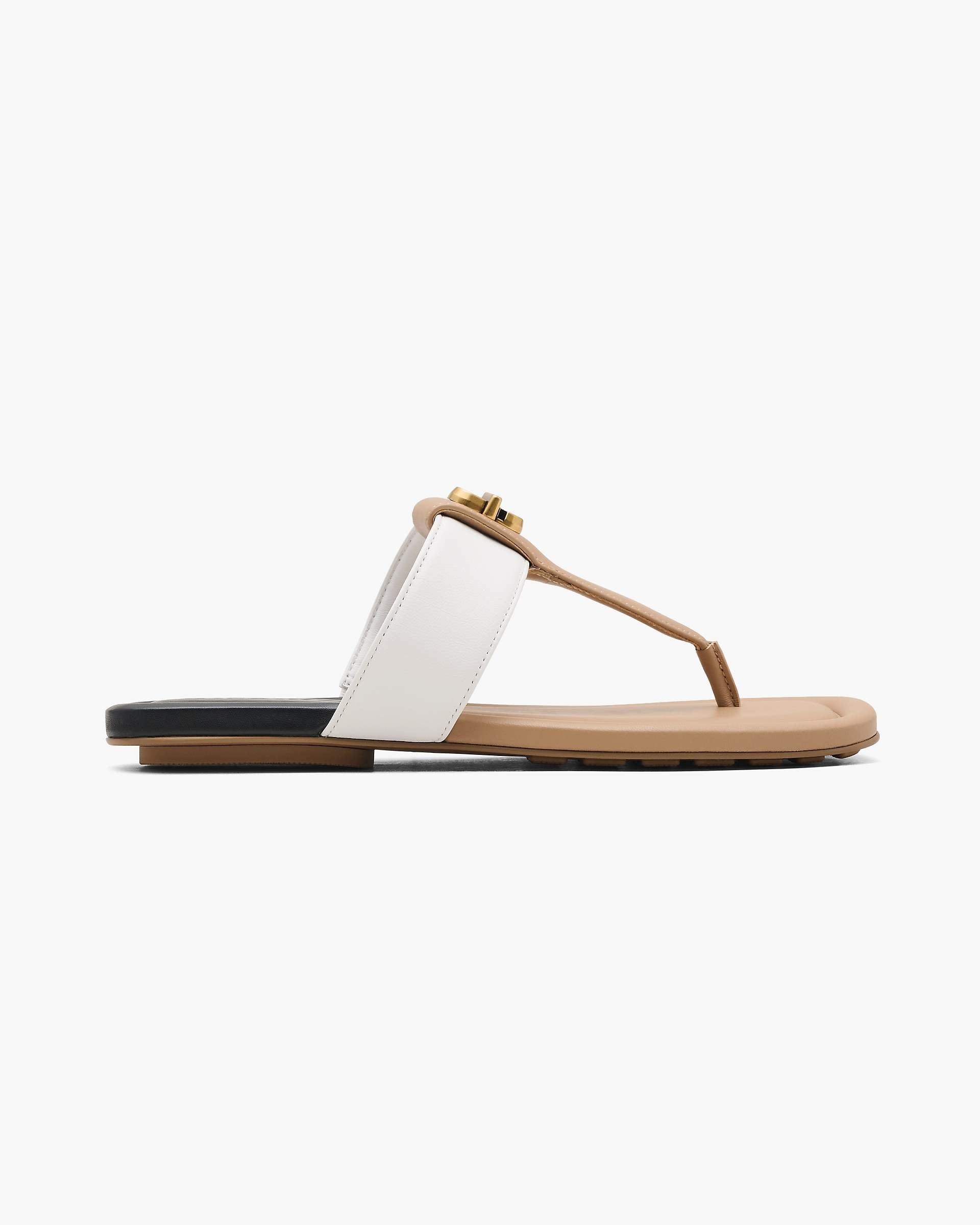 Marc Jacobs Marc Jacobs The Colorblock Dual T-Strap Sandal Camel Multi Camel Multi