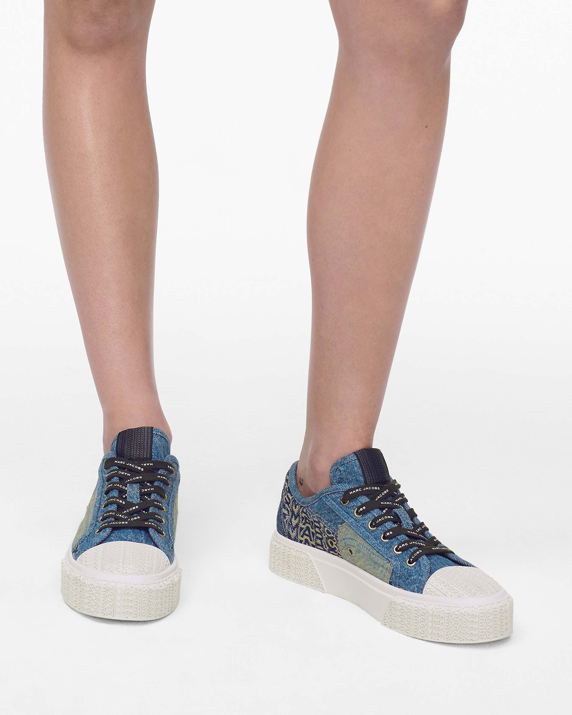 Marc Jacobs Marc Jacobs The Deconstructed Denim Sneaker Indigo Multi Indigo Multi