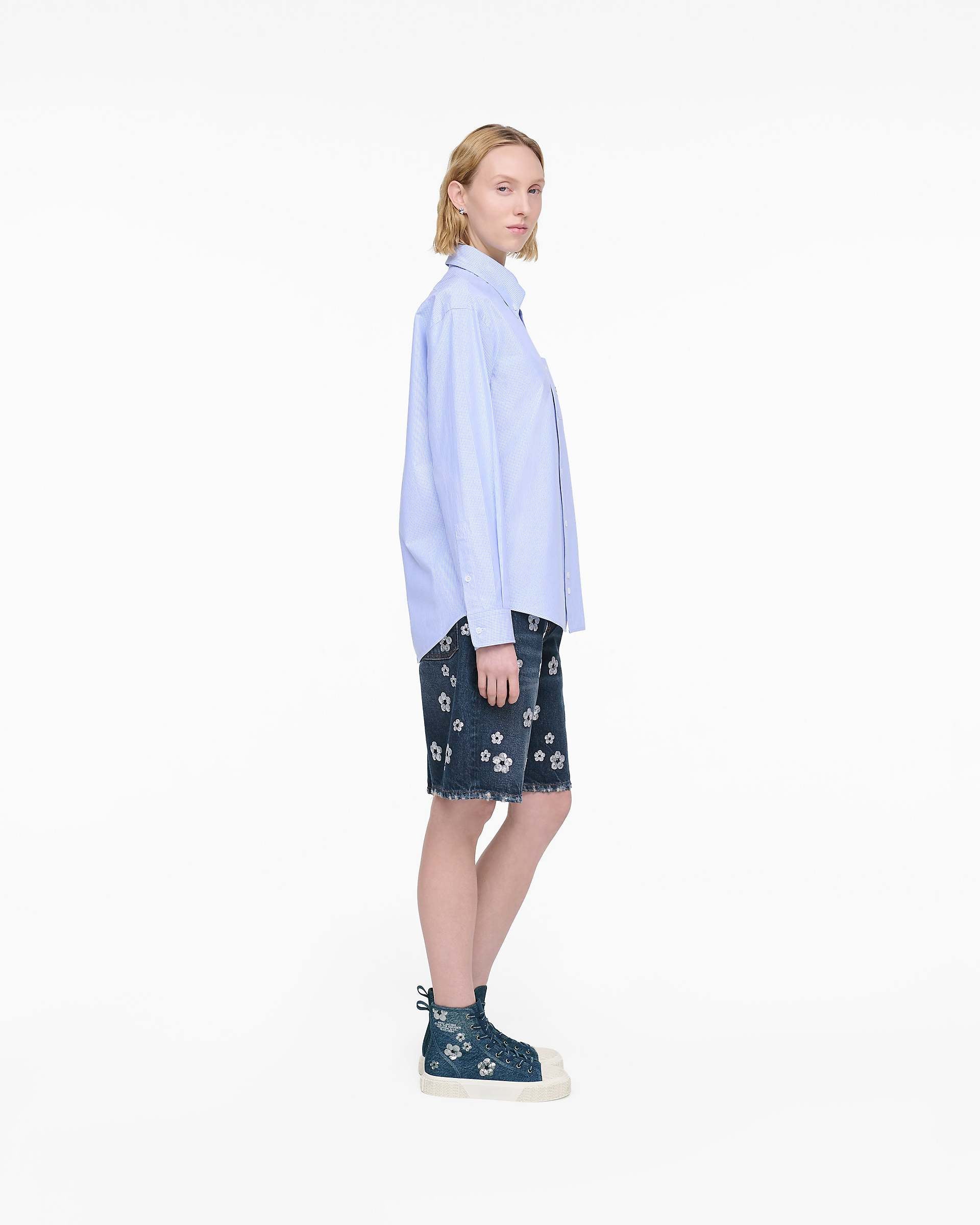 Marc Jacobs Marc Jacobs The Sequin Daisy Denim High Top Sneaker Vintage Indigo Vintage Indigo