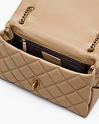 Marc Jacobs The Quilted Dual Convertible Shoulder Bag Camel