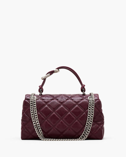 Marc Jacobs Marc Jacobs The Quilted Dual Convertible Shoulder Bag Dark Plum Dark Plum