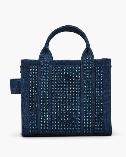 Marc Jacobs Marc Jacobs The Crystal Denim Crossbody Tote Bag Dark Wash Crystal Dark Wash Crystal