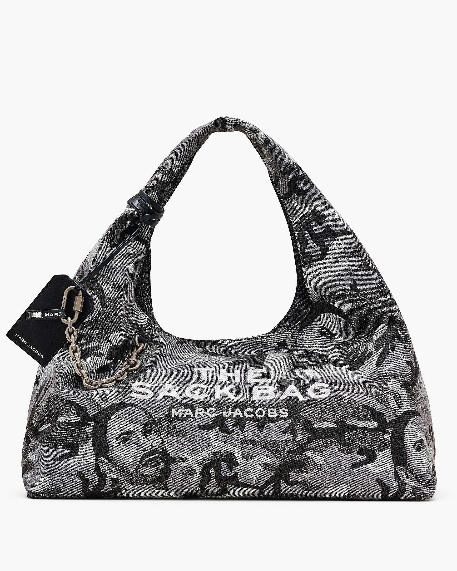 Marc Jacobs Marc Jacobs The Marc Camo Denim XL Sack Bag Grey Wash Grey Wash
