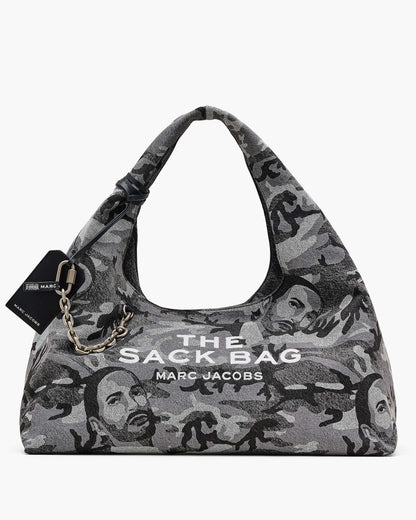 Marc Jacobs Marc Jacobs The Marc Camo Denim XL Sack Bag Grey Wash Grey Wash