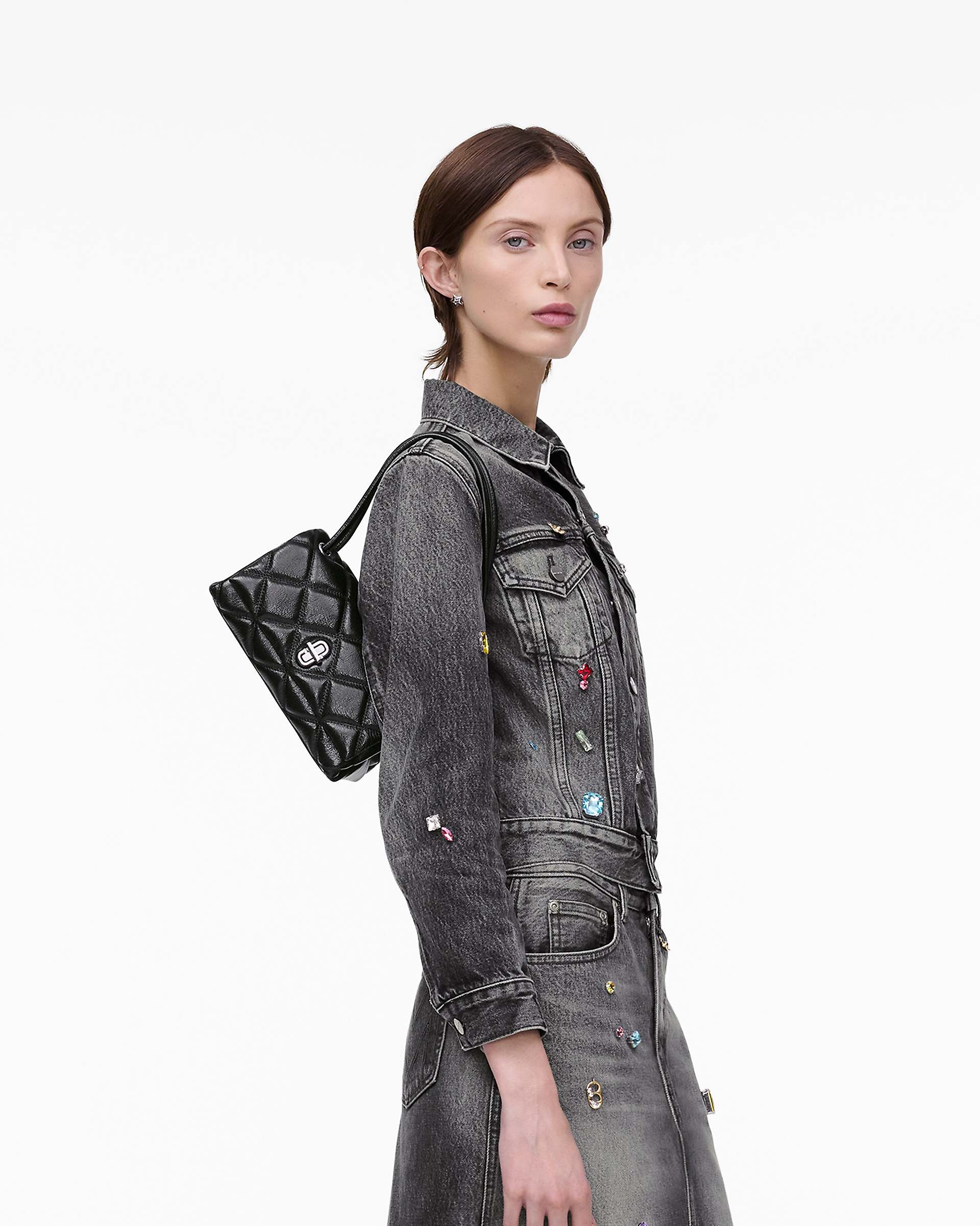 Marc Jacobs Marc Jacobs The Quilted Mini Dual Shoulder Bag Black Black