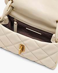 Marc Jacobs The Quilted Mini Dual Shoulder Bag Cloud White