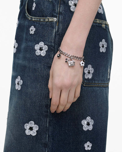 Marc Jacobs Marc Jacobs The Daisy Balloon Charm Bracelet Black/White Black/white