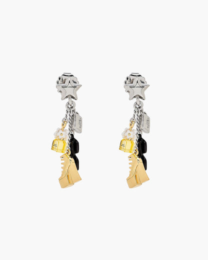 Marc Jacobs Marc Jacobs The Mini Icon Charm Earrings Gold/Silver Gold/silver