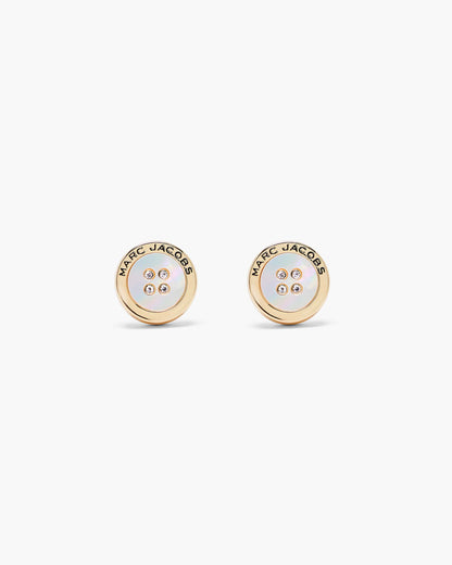 Marc Jacobs Marc Jacobs The Button Mother Of Pearl Stud Earrings Gold/Mop Gold/mop