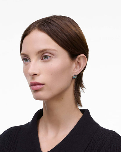 Marc Jacobs Marc Jacobs The Button Abalone Stud Earrings Silver/Abalone Silver/abalone