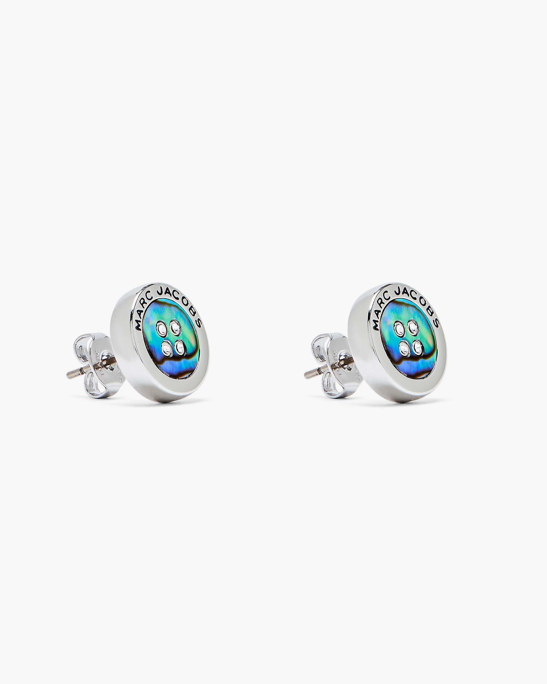 Marc Jacobs Marc Jacobs The Button Abalone Stud Earrings Silver/Abalone Silver/abalone